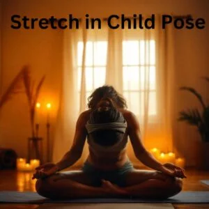 Stretch in Child Pose for low back pain treatment