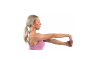 Stretching of wrist extensor muscles